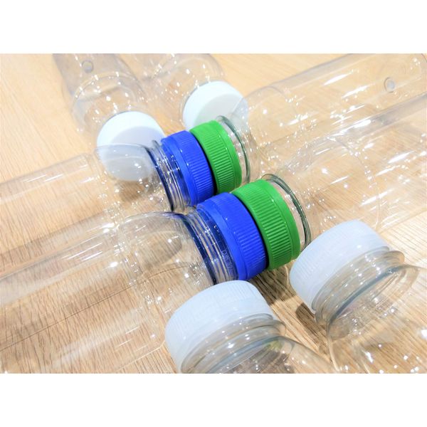 Aromabar 5 X 250ML Clear PET Plastic Bottles with Black Lids