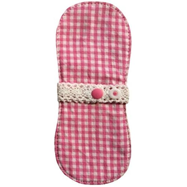 Organic Cotton Liner/Weed Cloth Napkins Minina: Gingham Pink