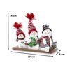DECOLINE Decorative Figurine Three Snowmen (B) on Sleigh