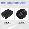X AUTOHAUX Black Car Armrest Box Protector Cover Pad Replacement Black Stitches