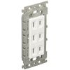Panasonic WTL130349W Embedded Triple Outlet with Insulated Frame Ceramic White