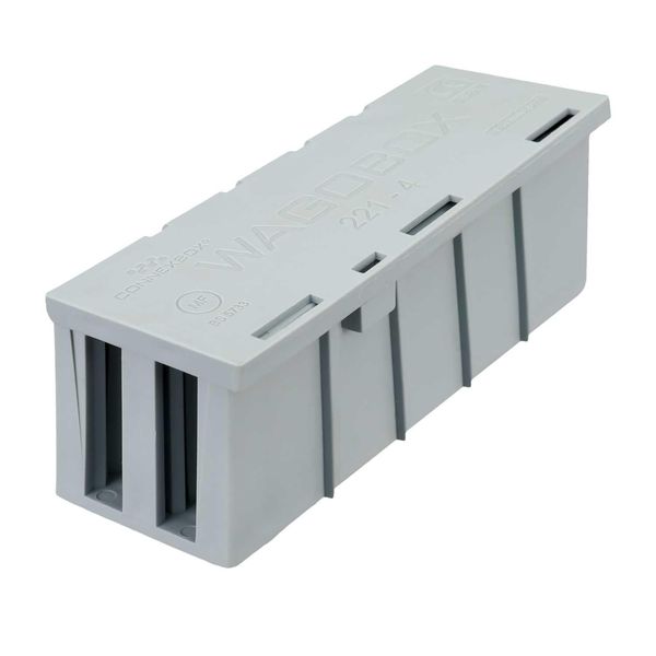 WAGO WAGOBOX Junction Box, Suitable for WAGO 221-4xx, 2773 Series, for Multicore Cables, max 4 mm² Connectors, up to 32 Amp, 400 Volt, 207-3301, Grey, Pack of 1