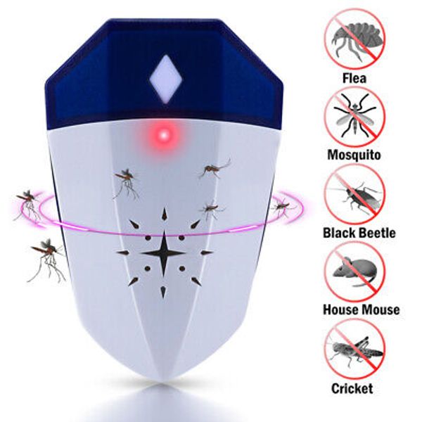 Electric Plug-In Ultrasonic Pest Insect Rodent Repeller Cockroach Mice Rat Bug