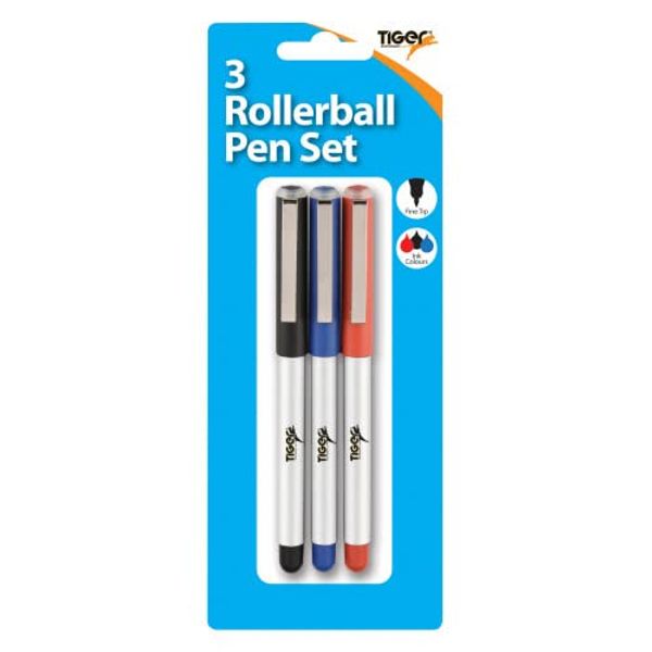 Rollerball pen set-3 cols Assorted (Pack OF 12)