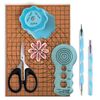 JUYA Paper Quilling Kit with 960 Strips and 14 Tools (Blue Tools, Paper Width 5mm)