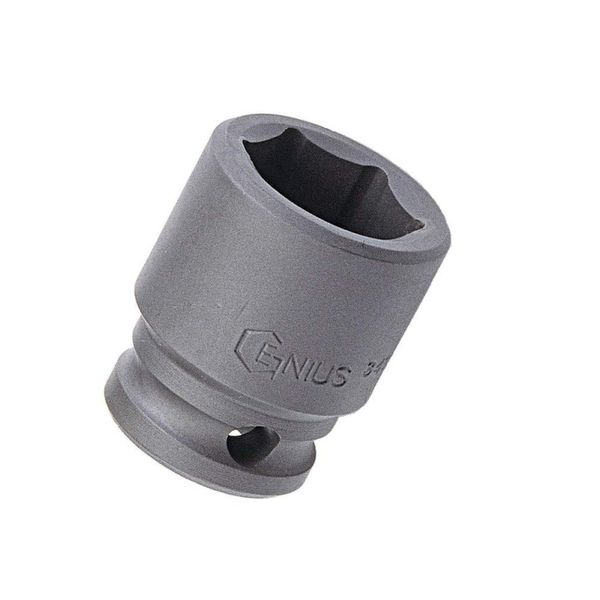 GENIUS TOOLS 363219 3/8" Dr. 19/32" Impact Socket