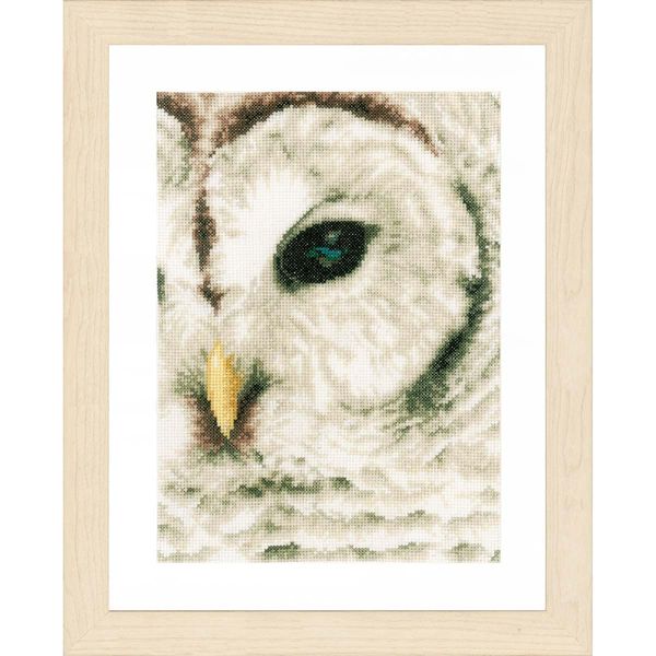 Lanarte PN-0163781 Counted Cross Stitch Kit: Owl (Evenweave), NA, 19 x 26cm