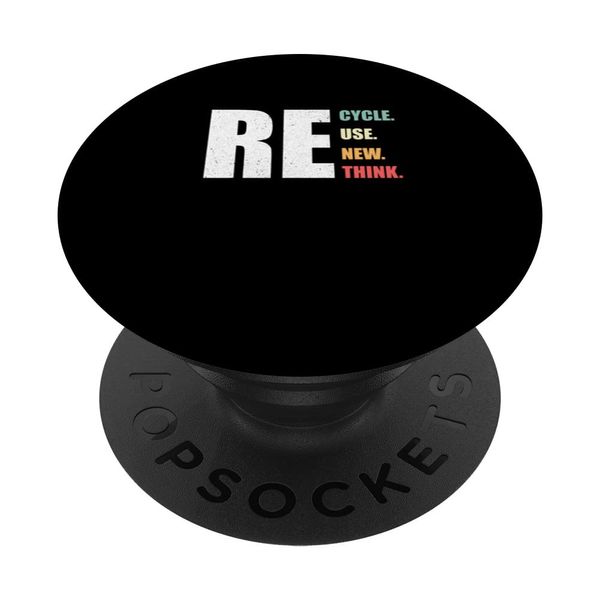 Environment Lover – Supportive Recycle Reuse Renew Rethink PopSockets mit austauschbarem PopGrip
