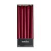 Bolsius Wine Red 10 Tapered Dinner Candles