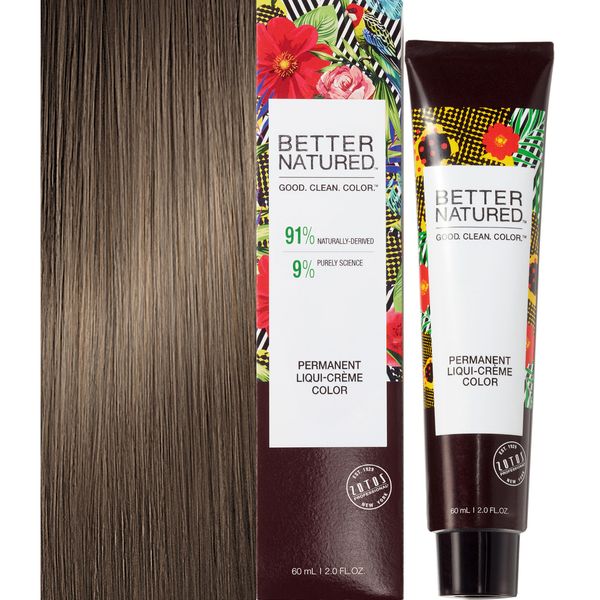 Better Natured Permanent 7N Medium Natural Blonde Hair Color Dye - Naturally-derived, Vegan & 100% Gray Coverage that Lasts up to 8 Weeks