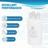 PATIKIL CBB60 4uF Run Capacitor,1 Pcs AC450V 4 Pin Double Insert with Sheath Spring, White