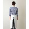 fog linen work Linen Full Apron, White (19) 《LKA004-19》