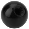 Ball Lever Knob,6Pcs Black Plastic Insulation M12 Threaded 40mm Diameter Round Handle Ball Knob for Machine Tools