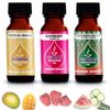 Set of 3 Aromatherapy Scented Oils: Mango Raspberry Cucumber Melon 2 oz each