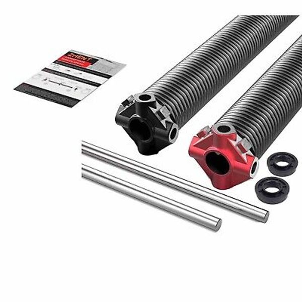 2" Pair Garage Door Torsion Springs  .225 x 2" x 24" with Non-Slip Winding Bars