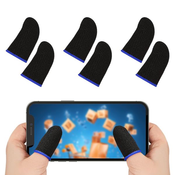 3 Pairs Of Gaming Finger Cots, Sensitive And Smooth Finger Cots, Carbon Fiber Thumb Cots, Touch Screen Finger Cots, And Convenient Finger Cots