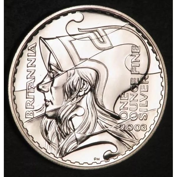 2003 Britannia Commemorative 1 oz Silver Coin