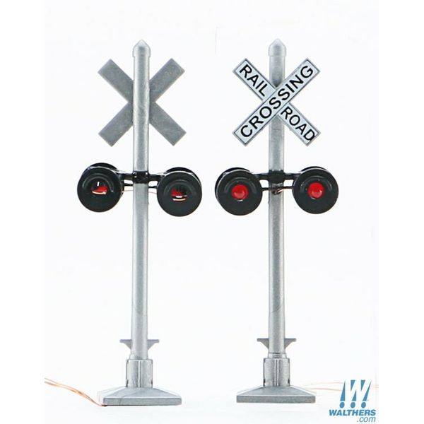 Walthers 949-4333 Crossing Flashers (2) Working Signals Use Signal Controller HO