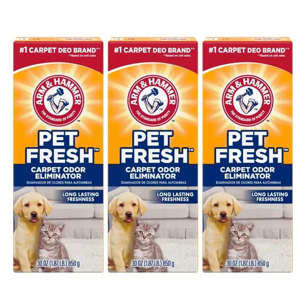 Arm Hammer Carpet Odor Eliminator, Pet Fresh 30 oz. 3 pack