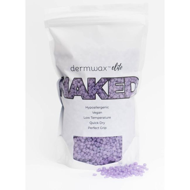 Dermwax Elite Sparkle Lilac Wax Beads (Stripless) 28oz (1.76 lbs)