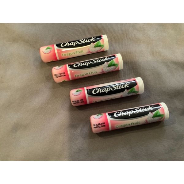 ~ 4 Tubes Sealed New Chapstick Dragonfruit Dragon Fruit Lip Balm .15 Oz  ~