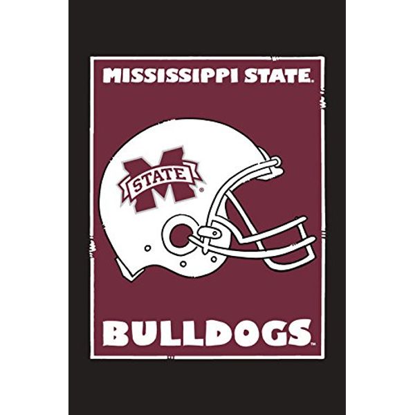 Collegiate Garden Flag (Mississippi State Helmet)