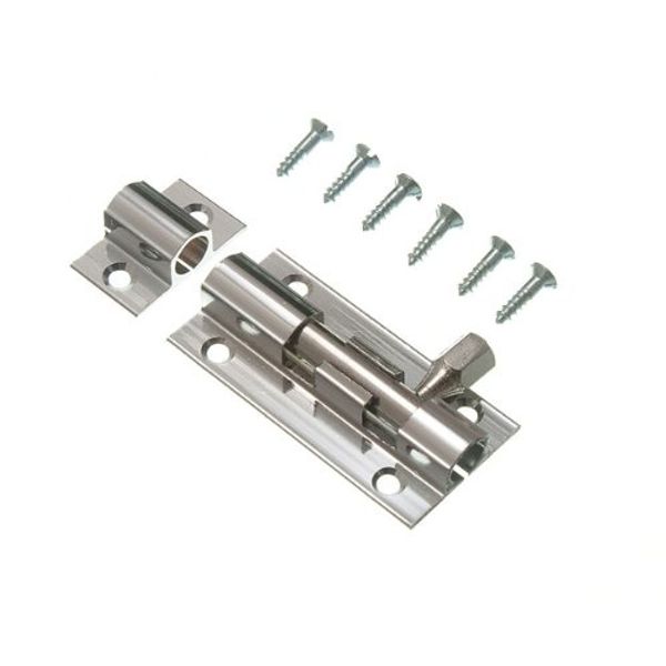 Door Bolt Chrome Plated Brass Latch Sliding Catch 2 INCH 50MM