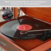 TYVOM 3PCS Record player needle with Protective Shell, Durable Turntable Replacement Needle Record Player Needle Replacement Accessories, Record Players Needle Replacement for Vinyl Record Player(Red)