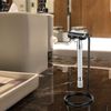 Linkidea Safety Razor Stand, Stainless Steel Shaving Brush Holder, Deluxe Men's Shaving Holder Base, Compatible with Fusion 5 Proshield & Proglide, Mach 3 Classic (Black)