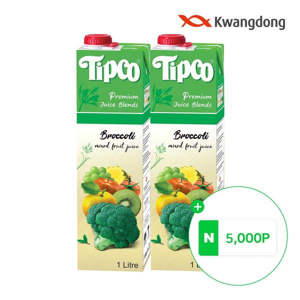 (Directly managed in Guangdong) Tipco Broccoli Mixed Juice 1L 6 packs + N Points 5,000 won