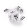 CREMO - Barber Grade Razor Blades for Men | 4 Refills, Silver