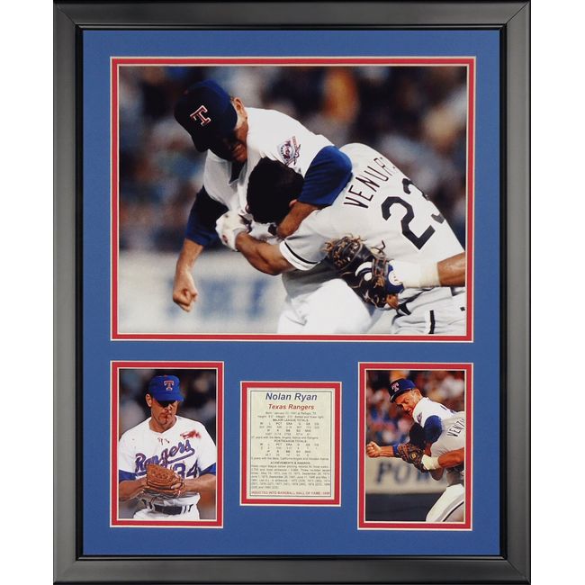 Legends Never Die Nolan Ryan Fight Framed Photo Collage, 16" x 20" (19631A)