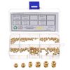 uxcell 150pcs M2 M3 Metric Threaded Insert Brass Heat Set Insert Knob Nut Assortment Kit 3D Printed Brass Nut Nut Threaded Insert Nut