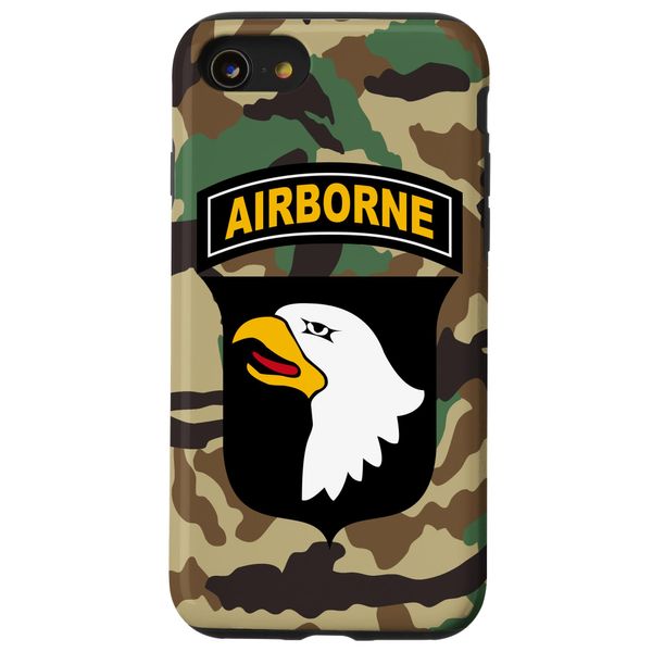 iPhone SE (2020) / 7 / 8 101st Airborne Division Patch - BDU Camo Camouflage Case
