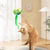 Flapping Bird Cat Toy,Interactive Chirping Cat Toy,Simulated Chirping Bird Toy(Light Green)