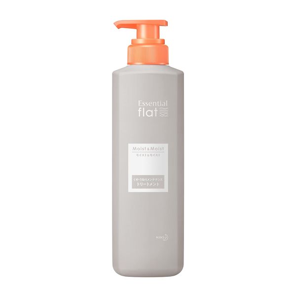 Essential Flat Moist & Moist Treatment, For Frizzy and Wavy Hair, Hair Ends, Hair Control and Styling, Straight Hair, Formulated with Untangling Ingredient (Styling Ingredient), Bottle, 16.9 fl oz (500 ml)