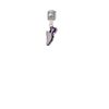 Purple Running Shoe Marathon 26.2 Run Charm Bead