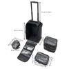 Professional Makeup Case,Rolling Makeup Train Case,Cosmetic Storage Organizer