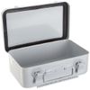 Durham 502-43 White Metal 10 Unit Empty First Aid Kit Box, 7-1/2" Width x 4-1/2" Height x 2-3/8" Depth