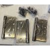 DELTANA #S45U5 4.5" X 4.5" Square Corner Hinges Antique Brass (3 Hinge Pack)