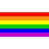 CafePress Rainbow Love Sticker Rectangle Bumper Sticker Car Decal