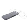 Henghao Reading Glasses, 5 Colors Available, Ultra Lightweight Rimless Glasses, Portable, Stylish, Reading Glasses, Senior Glasses, H6026 (Gray, +1.00)