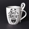 Alchemy Bat Brew Mug & Spoon Set Mug Set White 13x14cm