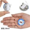 Emergency Request Card and Sickness Can Badge Set - Picture (Black)