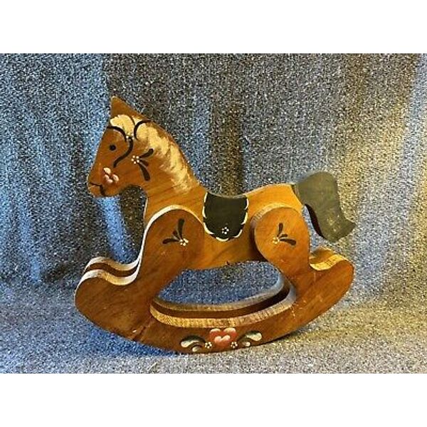 Miniature Wooden Toy Rocking Horse