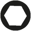 Forum Socket spanner insert, 3/8 inch, 14 mm, hexagonal, 4317784847865