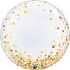 Qualatex 89727 24" Gold Confetti Dots Balloon, Multi-Colour