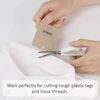 Sunstar Stationery S3717488 Sticky Scissors, Compact, Deep Blue x Beige