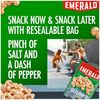 Emerald Nuts, Salt & Pepper Cashews, 5 Oz Resealable Bag