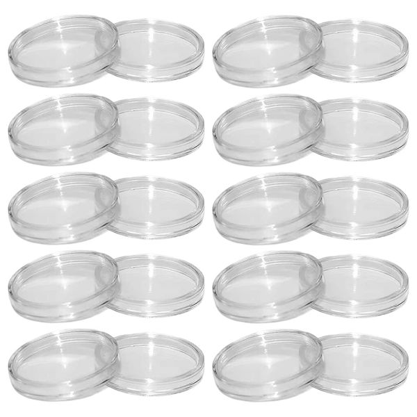 LOYELEY Coin Case, Capsule, Coin Holder, Inner Diameter 1.2 inches (30 mm), Set of 20, Protective, Transparent Plastic Coin Case, Clear Case, Collection, Commemorative, Coin Storage, Convenient (1.2